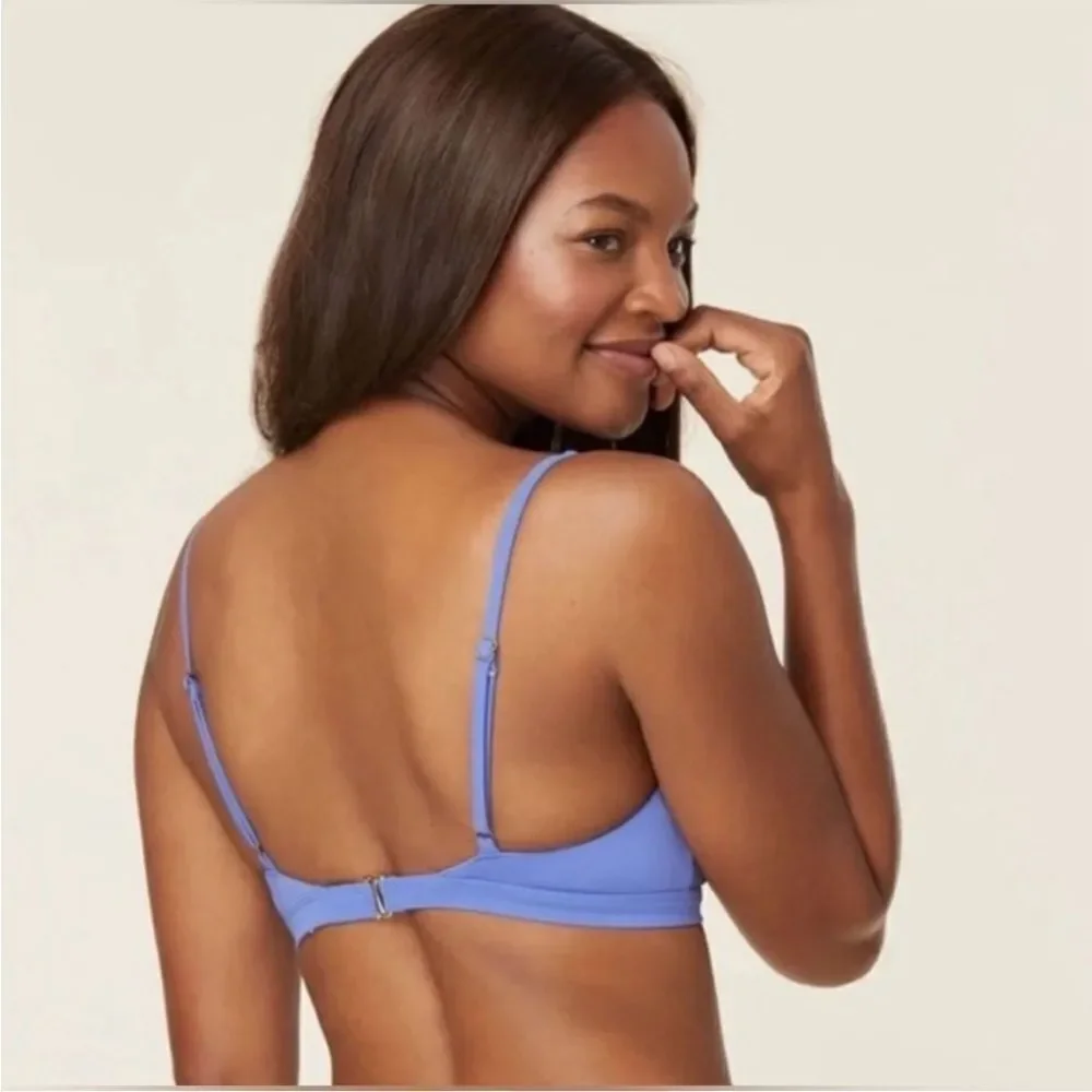 NWT Andie Swim The Crete Top Eco Nylon in Periwinkle Size XL